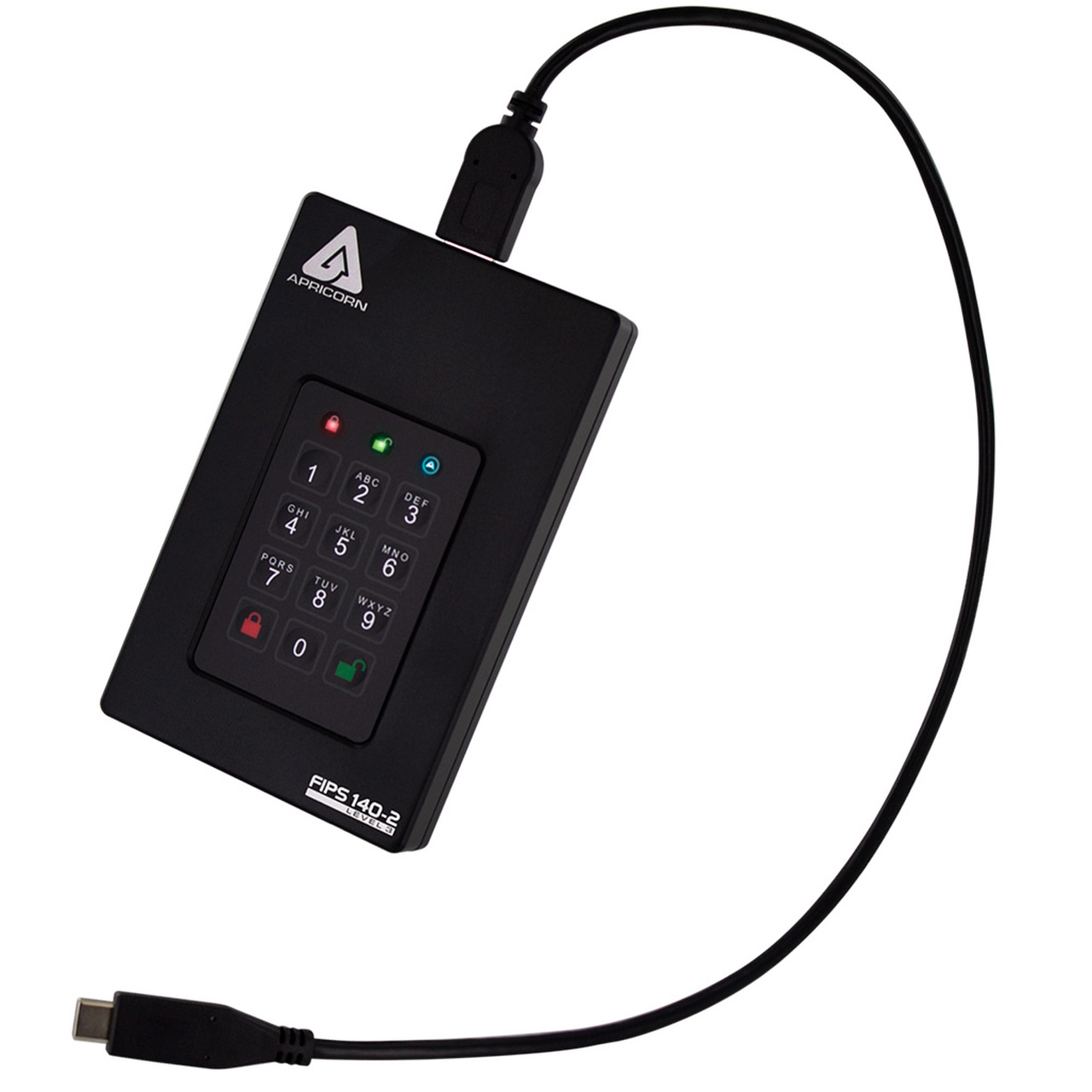 Apricorn Aegis Fortress L3 disco duro externo 1000 GB Negro
