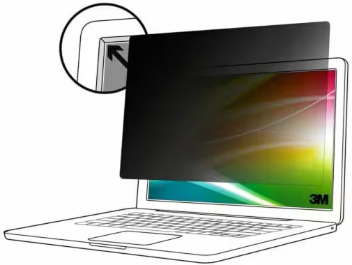 3M BP140W1E schermo anti-riflesso 35,6 cm (14) Netbook Filtro per la privacy senza bordi per display