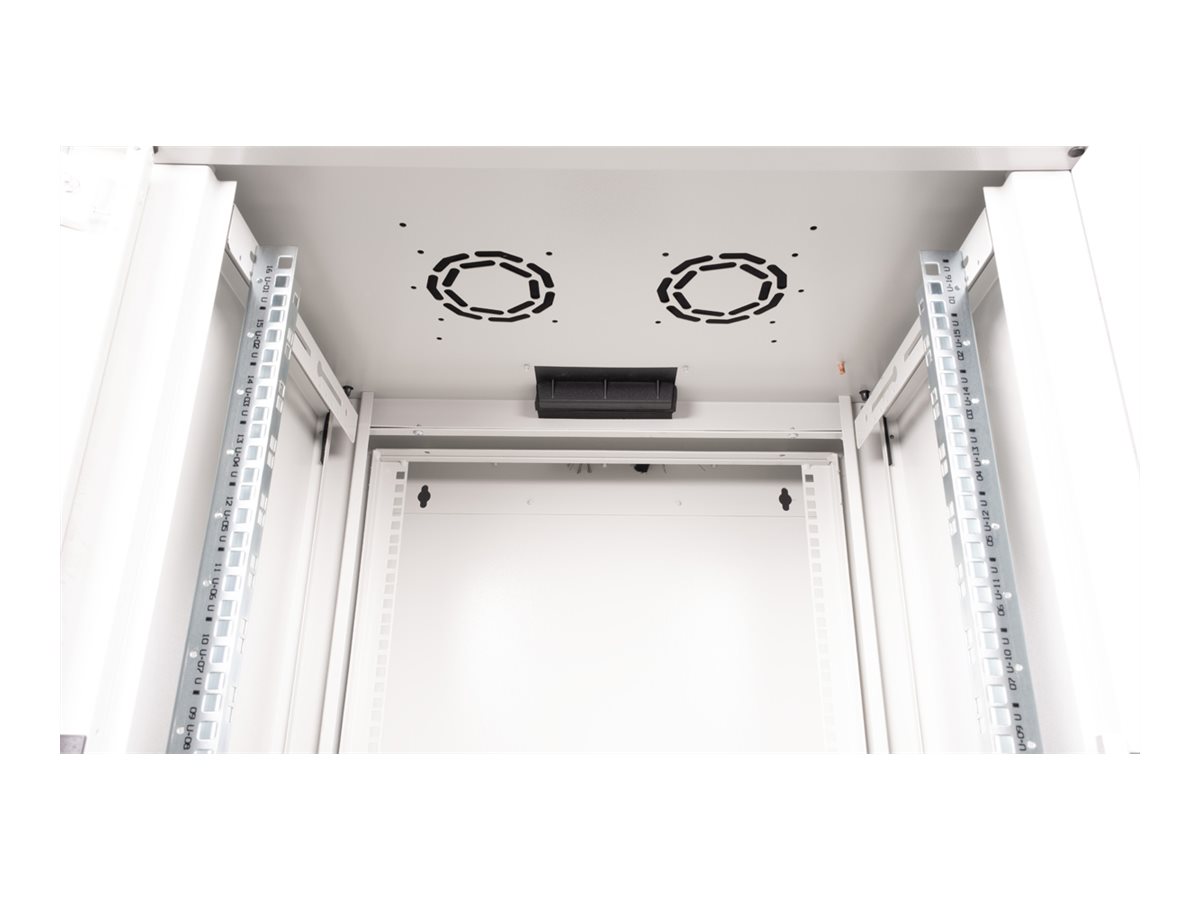 ROLINE Pro - Schrank Netzwerkschrank - 2-teilige drehbare, 600 x 600 mm (B x T)