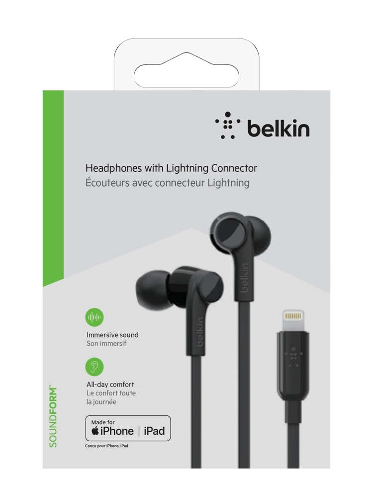 Ecouteurs Belkin Rockstar USB Type C / Blanc