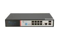 Extralink PoE-Schalter VICTOR 8x Gigabit PoE/PoE+ - 2x SFP - 1x Konsolenanschluss - 150W - verwaltet - Managed - L2/L4 - Gigabit Ethernet (10/100/1000) - Power over Ethernet (PoE) - Rack-Einbau - 1U