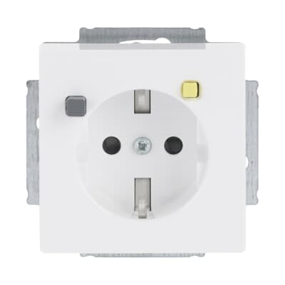 Busch-Jaeger 3120 EUCB-84 presa energia CEE 7/3 Bianco