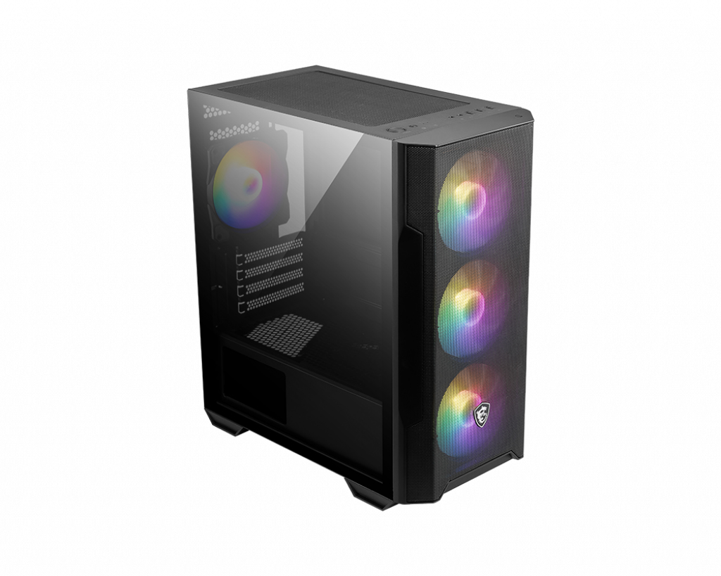 MSI MAG FORGE M100R - microATX Tower - Seitenteil mit Fenster (gehrtetes Glas)