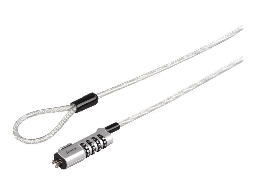 Hama Nano c�ble antivol Argent 1,8 m