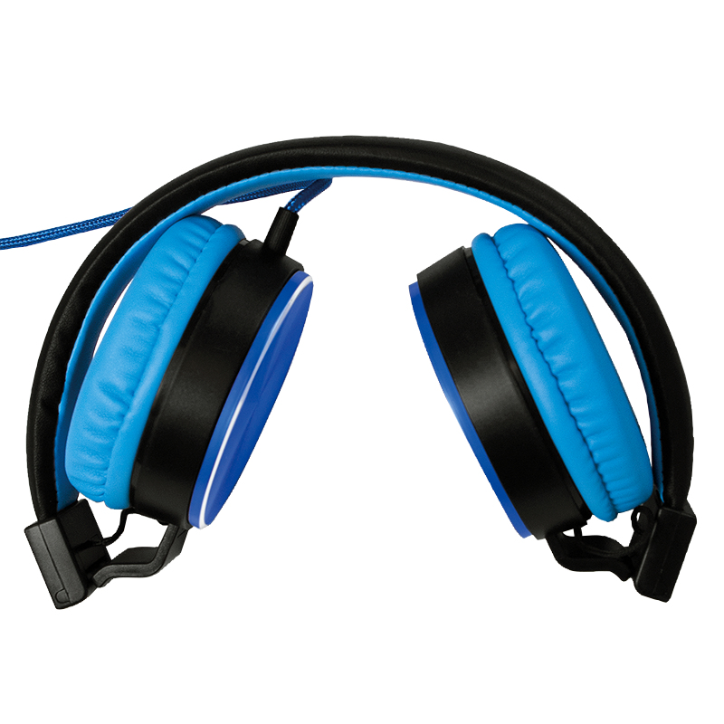 LogiLink HS0049BL  LogiLink HS0049BL écouteur/casque Écouteurs Avec fil  Arceau Musique Noir, Bleu