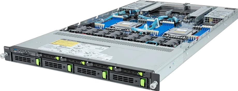 Gigabyte Barebone R183-Z91-AAV1 Rev. 3.x Rack Server 1U Dual Sockel - Barebone - AMD EPYC