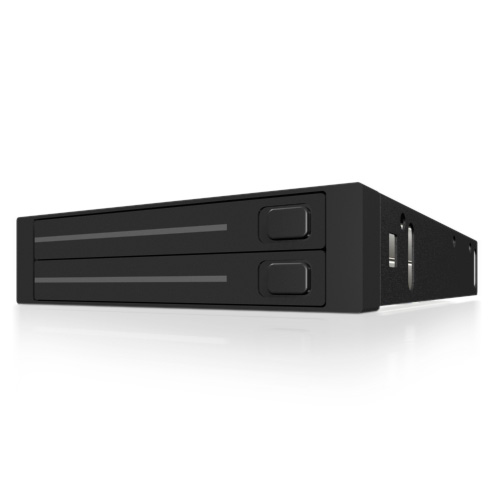 ICY BOX IB-2226StS 8,89 cm (3.5) Pannello incassato Nero