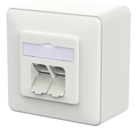METZ CONNECT 130E380027-I presa energia RJ-45 Bianco