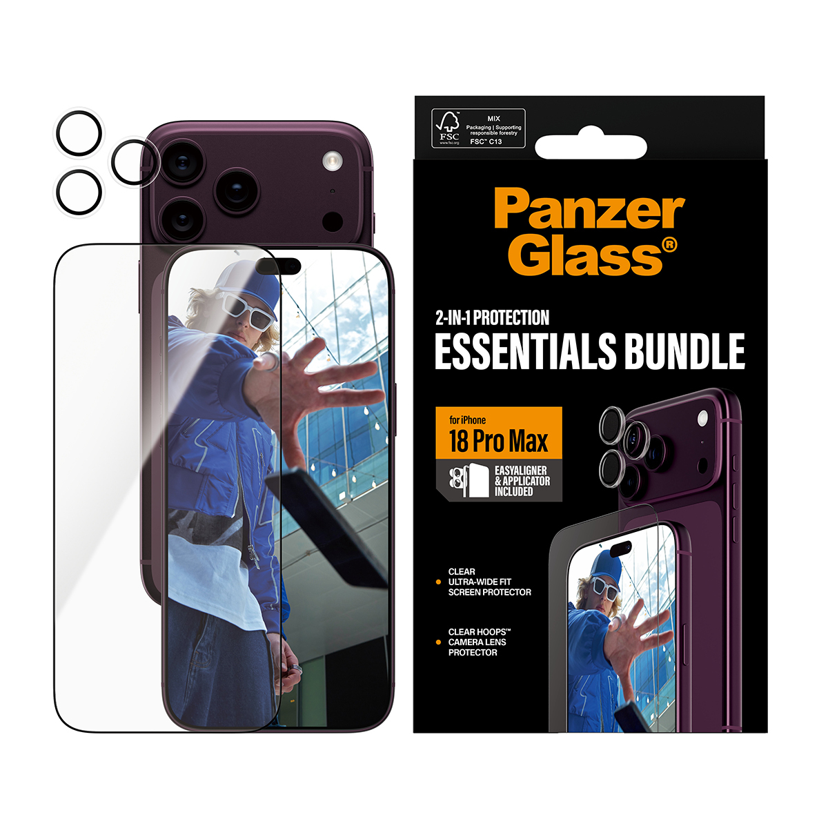 PanzerGlass PG 2-in-1 Essentials Bundle iPhone 2026