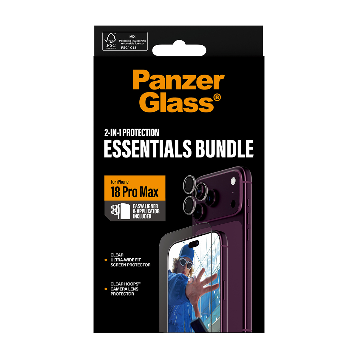 PanzerGlass PG 2-in-1 Essentials Bundle iPhone 2026