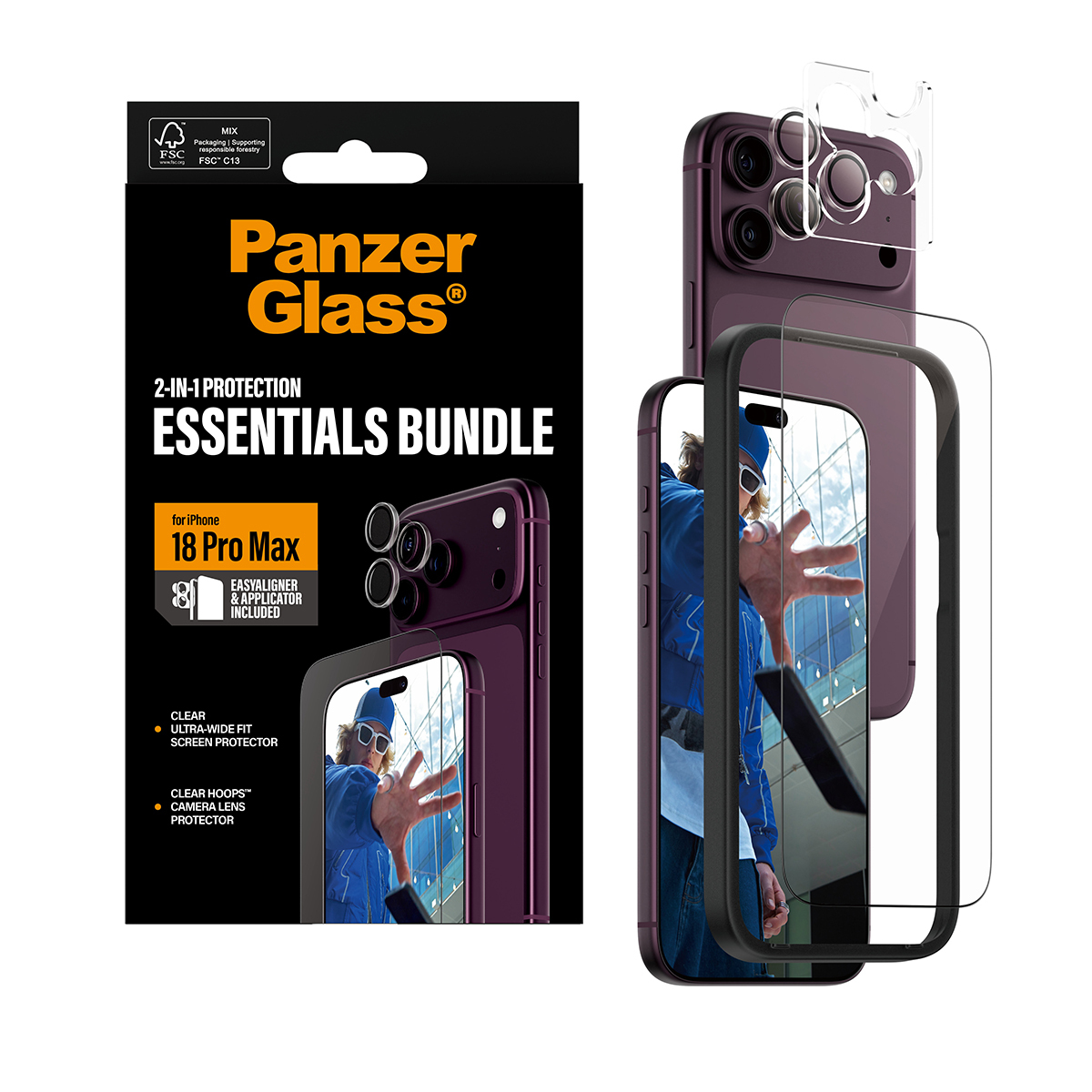 PanzerGlass PG 2-in-1 Essentials Bundle iPhone 2026
