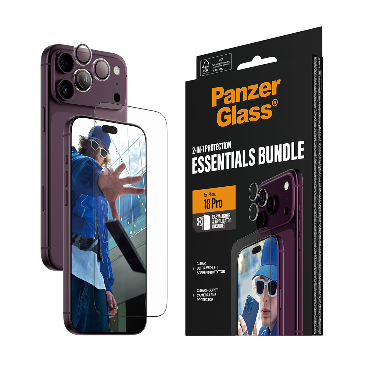 PanzerGlass PG 2-in-1 Essentials Bundle iPhone 2026