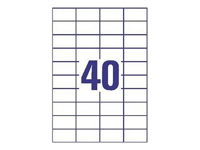 Avery Universal Labels, White 52,5x29,7mm (200) self-adhesive label 8000 pc(s)