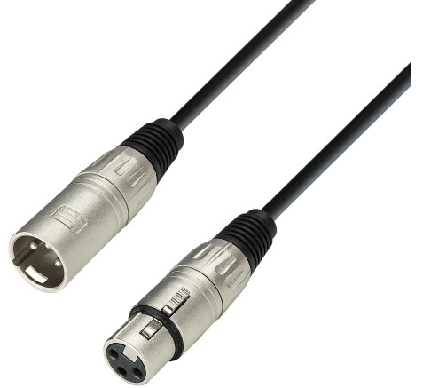 adam hall 3 Star cable de audio 6 m XLR (3-pin) Negro, Plata