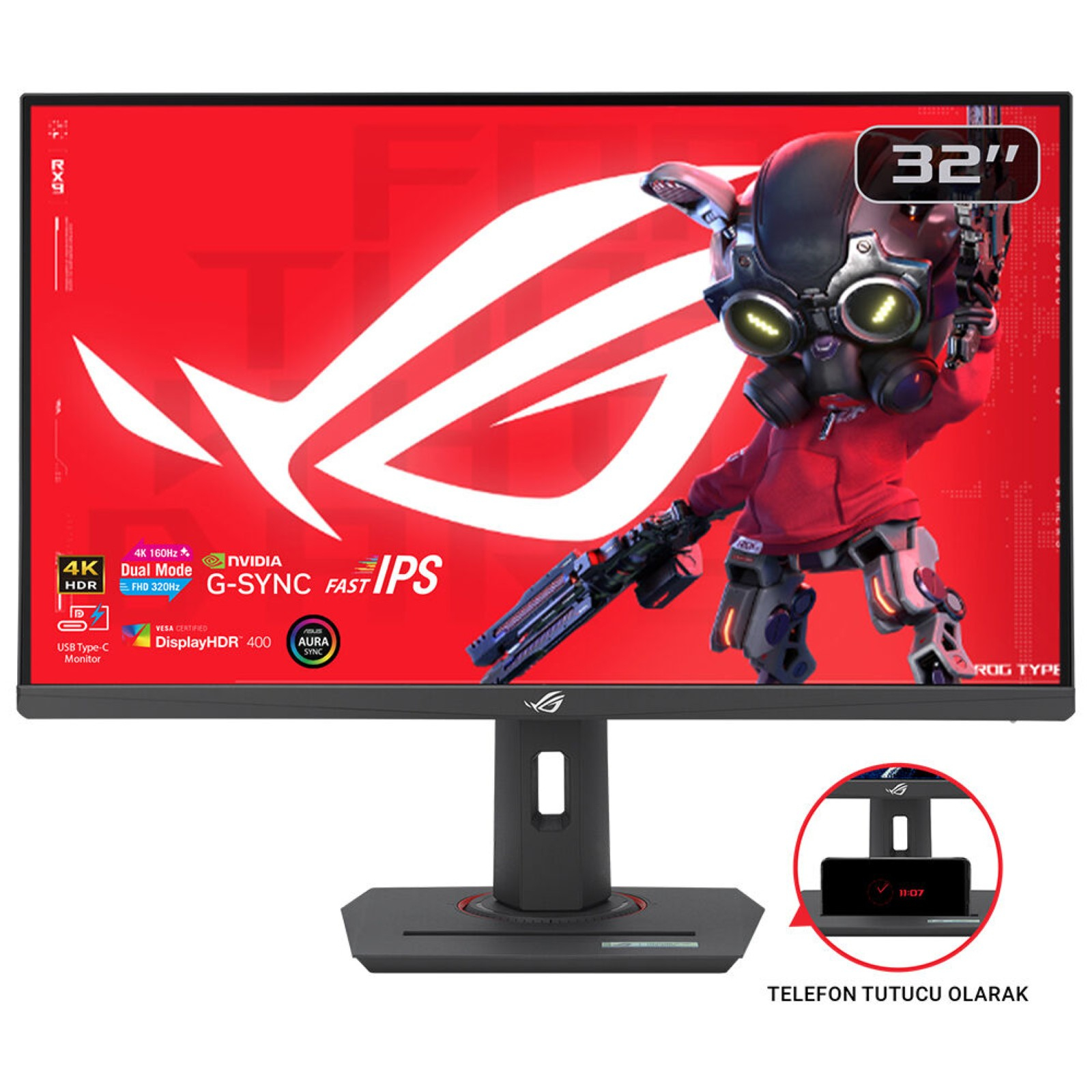 ASUS ROG Strix XG32UCG pantalla para PC 80 cm (31.5) 3840 x 2160 Pixeles 4K Ultra HD LCD Negro