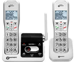 Geemarc AMPLIDECT 595-2 U.L.E Duo Schnurloses Telefon mit 2 Mobilteile - Basisstation - Basisstation - Basisstation