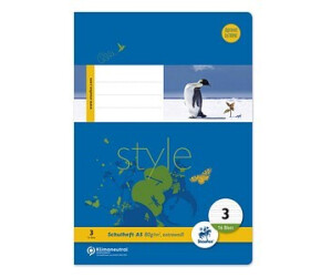 Staufen Schulhefte Style Lineatur 3 3. Schuljahr liniert Rand rundum