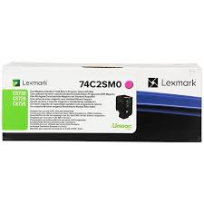 Lexmark 74C2SM0 cartucho de tner 1 pieza(s) Original Magenta