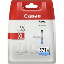 Canon CLI-571C XL - 0332C004 - Tinte cyan - f�r PIXMA TS5051, TS5053, TS5055, TS6050, TS6051, TS6052, TS8051, TS8052, TS9050, TS9055