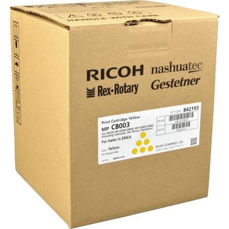 Ricoh 842193 Cartouche de toner 1 pi�ce(s) Original Jaune