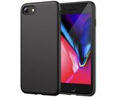 JETech Silicone H�lle f�r iPhone SE 3/2 (Modell 2022/2020), iPhone 8 und iPhone 7, seidigem Ganzk�rper-Schutzh�lle, mit weichem Mikrofaser-Innenfutter sto�festes Abdeckung (Schwarz)