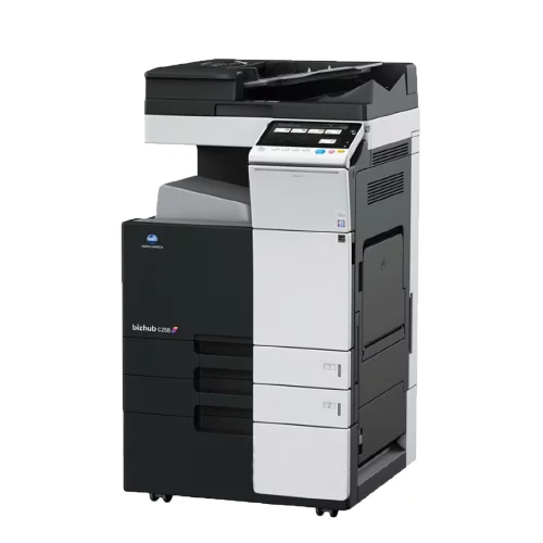 Konica Minolta bizhub C258 Multifunktionsdrucker inklusive Originaleinzug und Unterschrank , gebraucht, generalberholt