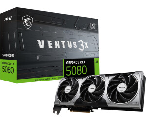 MSI GeForce RTX 5080 16G VENTUS 3X OC BLACK - 16.384 MB