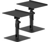 2 Lautsprecherst�nder h�henverstellbar 300 x 230 mm, Belastung je 30 kg, h�henverstellbar, dreh- und neigbar, 2er-Set