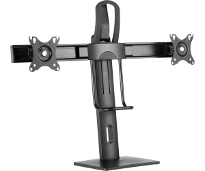 myWall H�henverstellbarer Tischst�nder mit Federsystem f�r 2x Flachbildschirme F�r Monitore 17 - 27 (43 - 69 cm), Belastung 4 - 12 kg, mit Federsystem