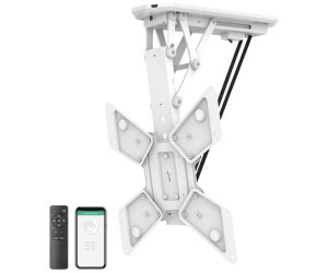 myWall Motorisierter & klappbarer Deckenhalter f�r Flachbildschirme , F�r Bildschirme 23 - 55 (58 -140 cm), Belastung bis 30 kg, mit Funk-Fernbedienung, Tuya-App, wei�