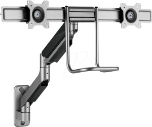 myWall Vollbeweglicher Wandhalter f�r 2 Flachbildschirme F�r Bildschirme 17 - 32 (43 - 81 cm), Belastung: ab 1 bis 8 kg / pro Bildschirm, Horizontal verschiebbare VESA-Platten