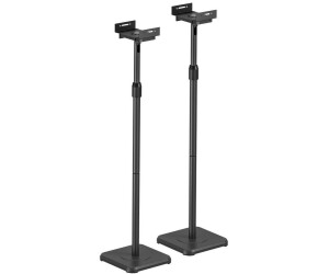 myWall 2 h�henverstellbare Lautsprecherst�nder F�r Lautsprecher von 13 - 28,5 cm Breite, Belastung: 5 kg, einstellbare H�he: 858 - 1128 mm, schwarz