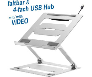 myWall Laptop St�nder F�r Laptops 11 - 17 (28 - 43 cm), Belastung bis 5 kg, faltbar & mit 4-fach USB Hub