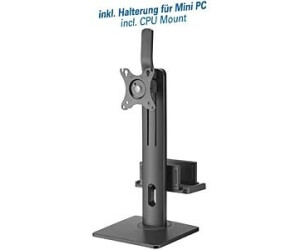 myWall H�henverstellbarer Tischst�nder f�r Flachbildschirme F�r Flachbildschirme 17 - 32 (43 - 81 cm), Belastung 2 - 7 kg, inkl. Halterung f�r Mini PC, mit Federsystem