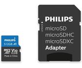 Philips MicroSDXC Card 512GB Class 10 UHS-I U3 incl. Adapter